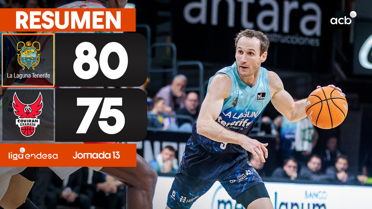 Resumen La Laguna Tenerife 80 - Coviran Granada 75 (J13)