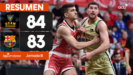 Resumen UCAM Murcia 84 - Bar&ccedil;a 83 (J18)