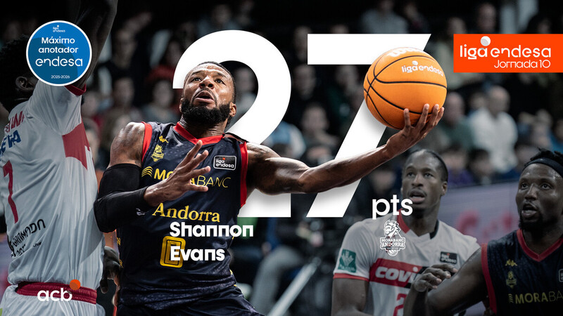 Shannon Evans, M&aacute;ximo Anotador Endesa de la Jornada 10