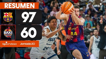 Resumen Bar&ccedil;a 97 - BAXI Manresa 60 (J20)