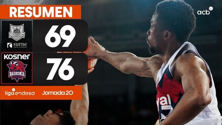 Resumen Surne Bilbao 69 - Kosner Baskonia 76 (J20)