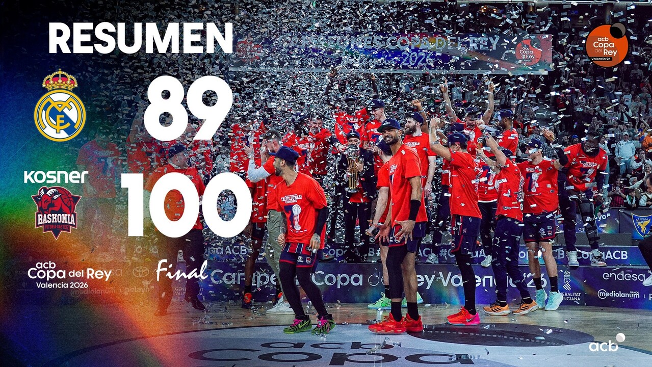 Resumen Real Madrid 89 - Kosner Baskonia 100 (Final Copa)