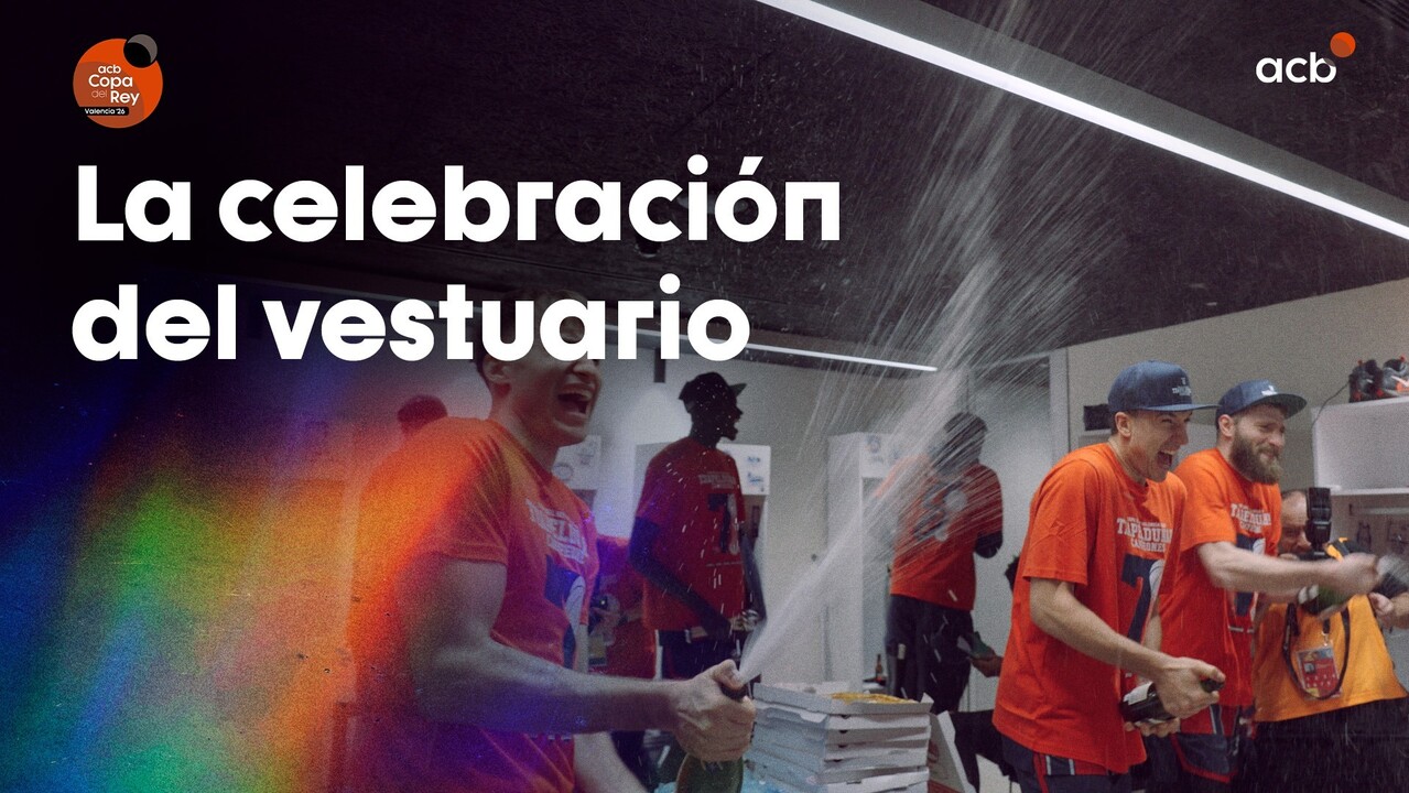 As&iacute; celebr&oacute; Kosner Baskonia la Copa en el vestuario