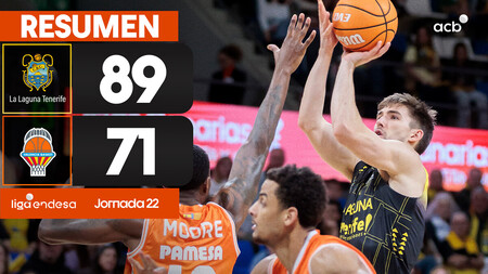 Resumen La Laguna Tenerife 89- Valencia Basket 71 J.22