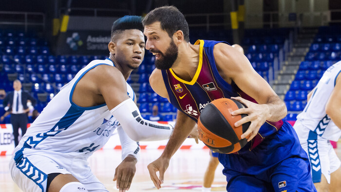 Un tridente estelar blaugrana contra el órdago burgalés (89-86)