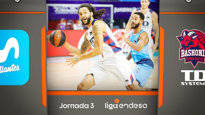 Resumen Movistar Estudiantes 84 - TD Systems Baskonia 86 (J3)