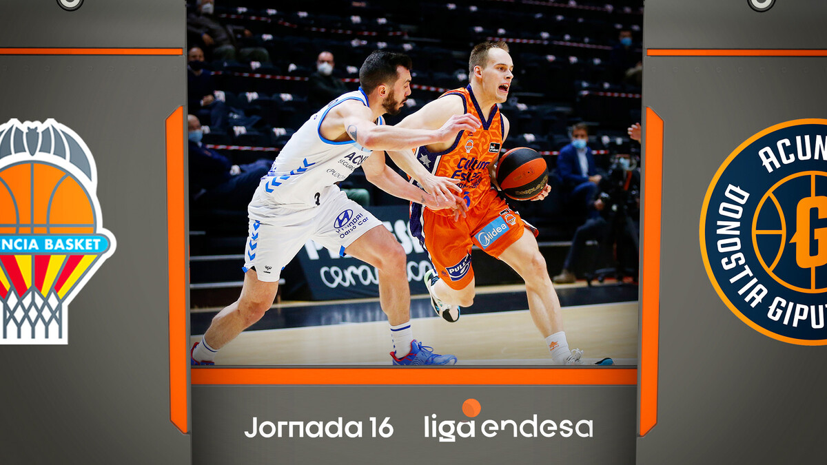 Resumen Valencia Basket 101 - Acunsa GBC 75 (J16)