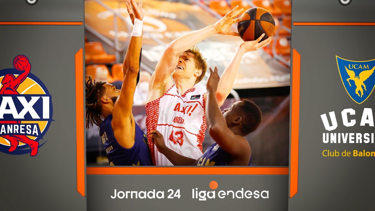 Resumen BAXI Manresa 85 - UCAM Murcia 84 (J24)