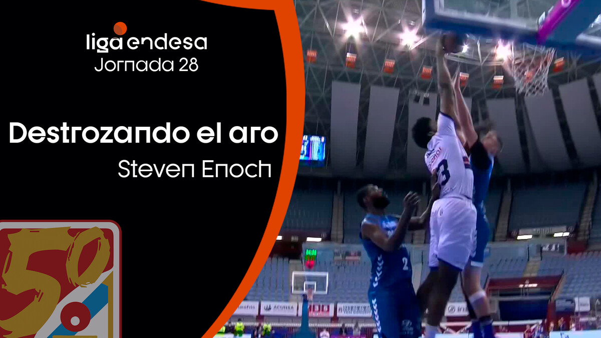 Steven Enoch... ¡destrozando el aro!