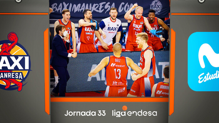 Resumen BAXI Manresa 102 - Movistar Estudiantes 101 (J33)