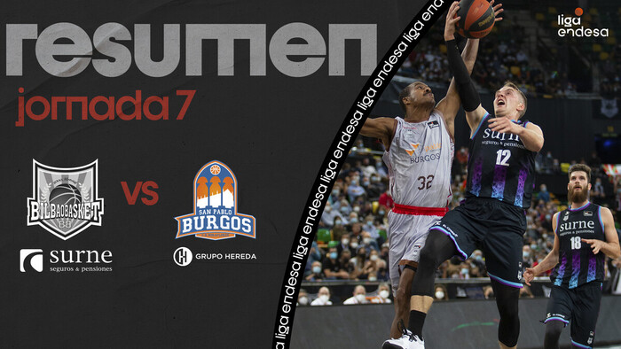 Resumen Surne Bilbao Basket 87 - Hereda San Pablo Burgos 81 (J7)