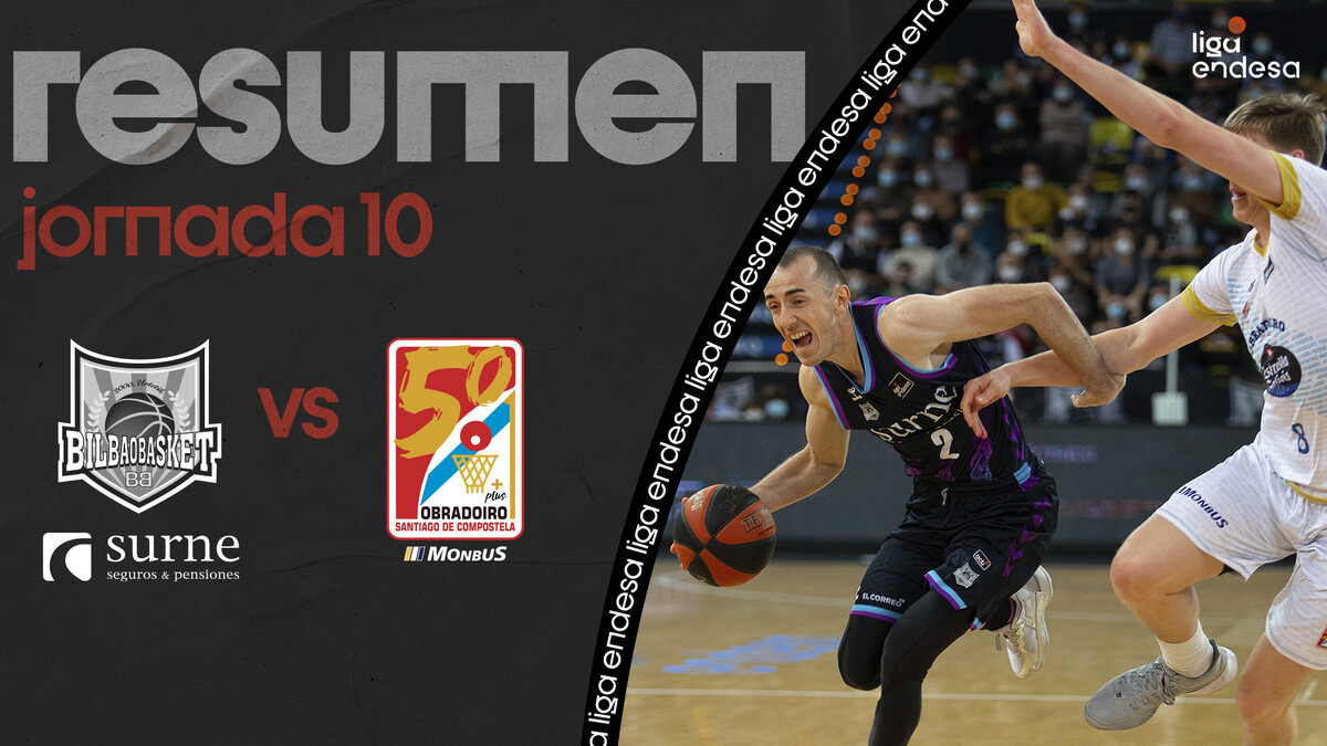 Resumen Surne Bilbao Basket 80 - Monbus Obradoiro 76 (J10)