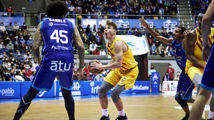 El físico del Barça se impone a un luchador Hereda San Pablo Burgos (69-83)