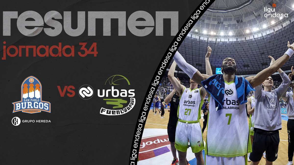 Resumen Hereda San Pablo Burgos 66 - Urbas Fuelabrada 83 (J34)