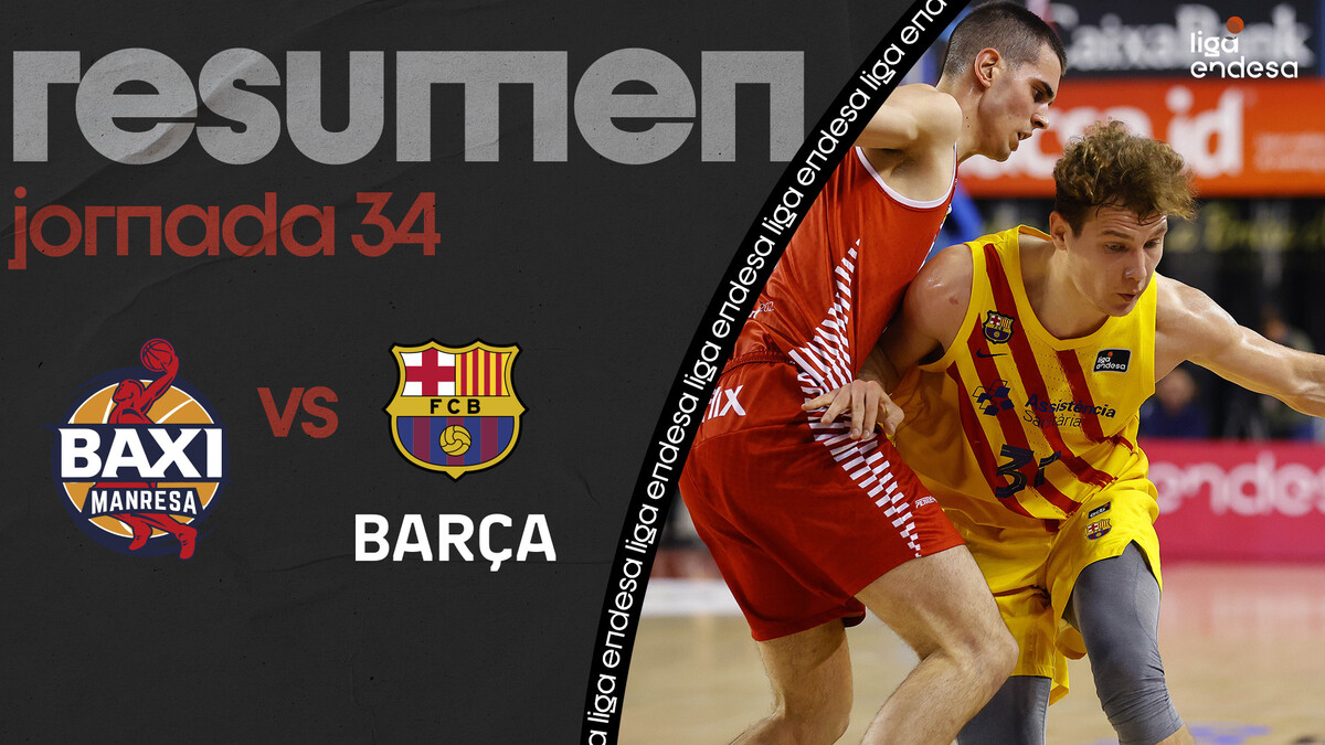 Resumen BAXI Manresa 80 - Barça 94 (J34)