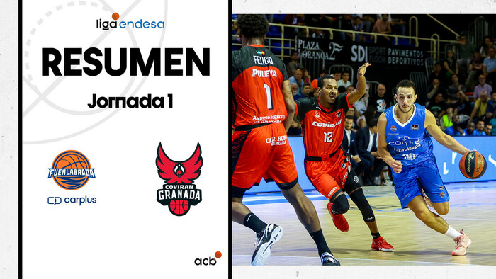 Resumen Carplus Fuenlabrada 81 - Coviran Granada 83 (J1)