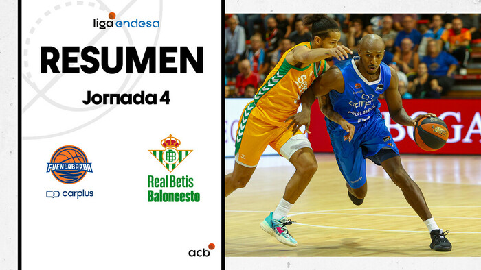 Resumen Carplus Fuenlabrada 83 - Real Betis Baloncesto 77 (J4)