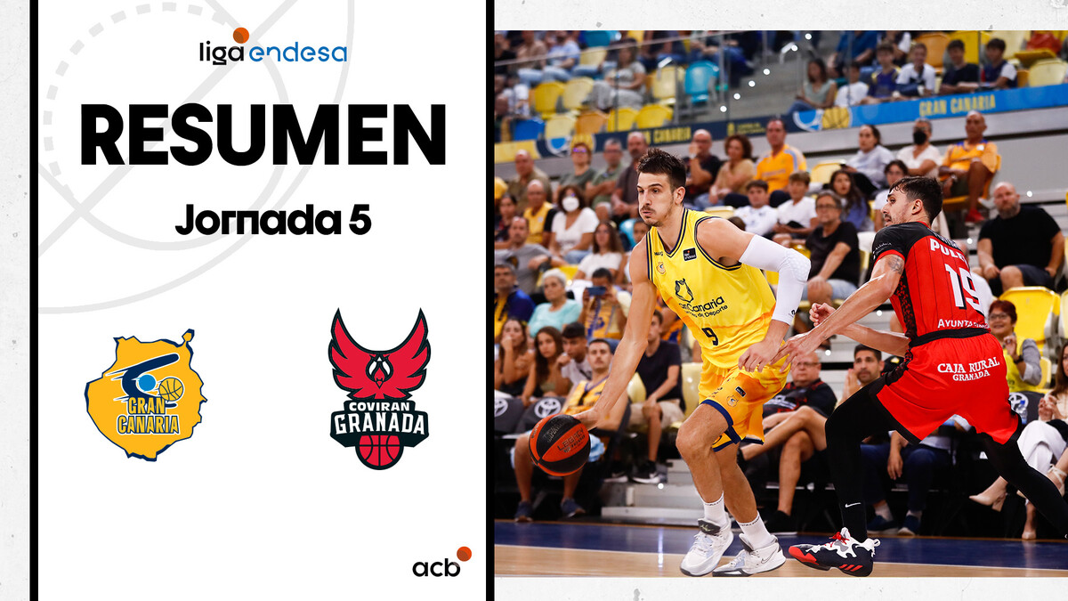 Resumen Gran Canaria 94 - Coviran Granada 76 (J5)