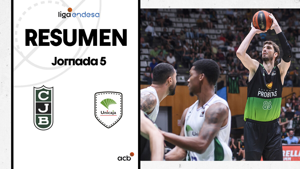 Resumen Joventut Badalona 74 - Unicaja 65 (J5)