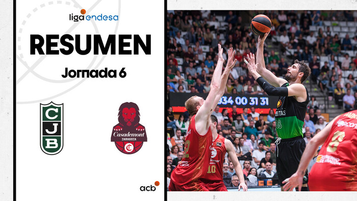 Resumen Joventut Badalona 89 - Casademont Zaragoza 84 (J6)