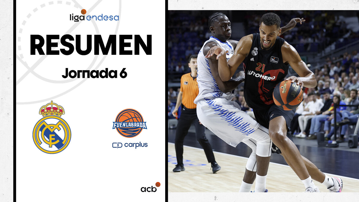 Resumen Real Madrid 91 - Carplus Fuenlabrada 69 (J6)