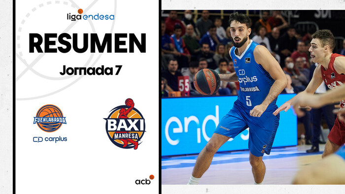 Resumen Carplus Fuenlabrada 101 - BAXI Manresa 97 (J7)