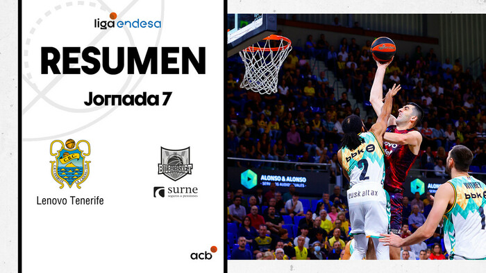 Resumen Lenovo Tenerife 73 - Surne Bilbao Basket 57 (J7) 