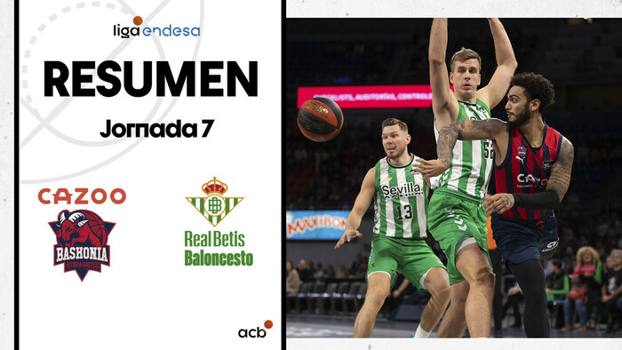 Resumen Cazoo Baskonia 107 - Real Betis B 103 (J7)