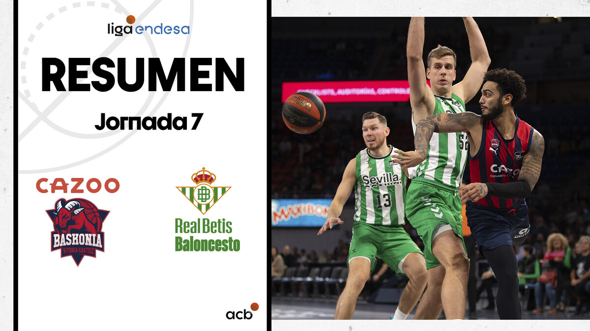 Resumen Cazoo Baskonia 107 - Real Betis B 103 (J7)