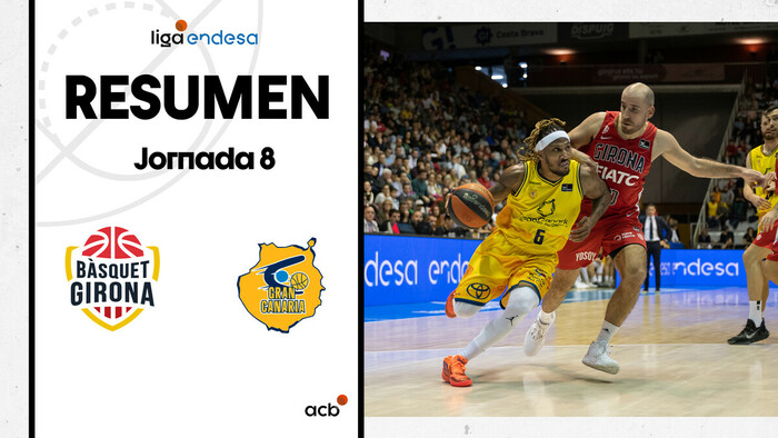 Resumen Bàsquet Girona 69 - Gran Canaria 78 (J8)