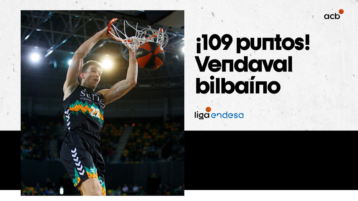 ¡109 puntos! Vendaval bilbaíno