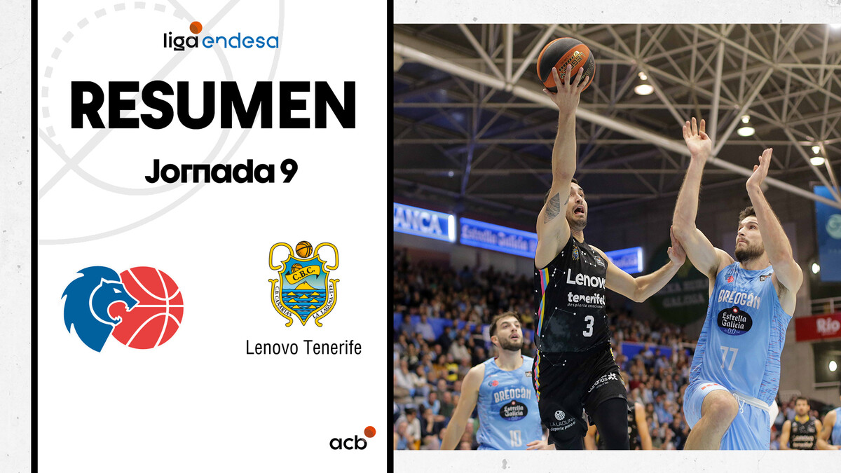 Resumen Río Breogán 61 - Lenovo Tenerife 86 (J9)