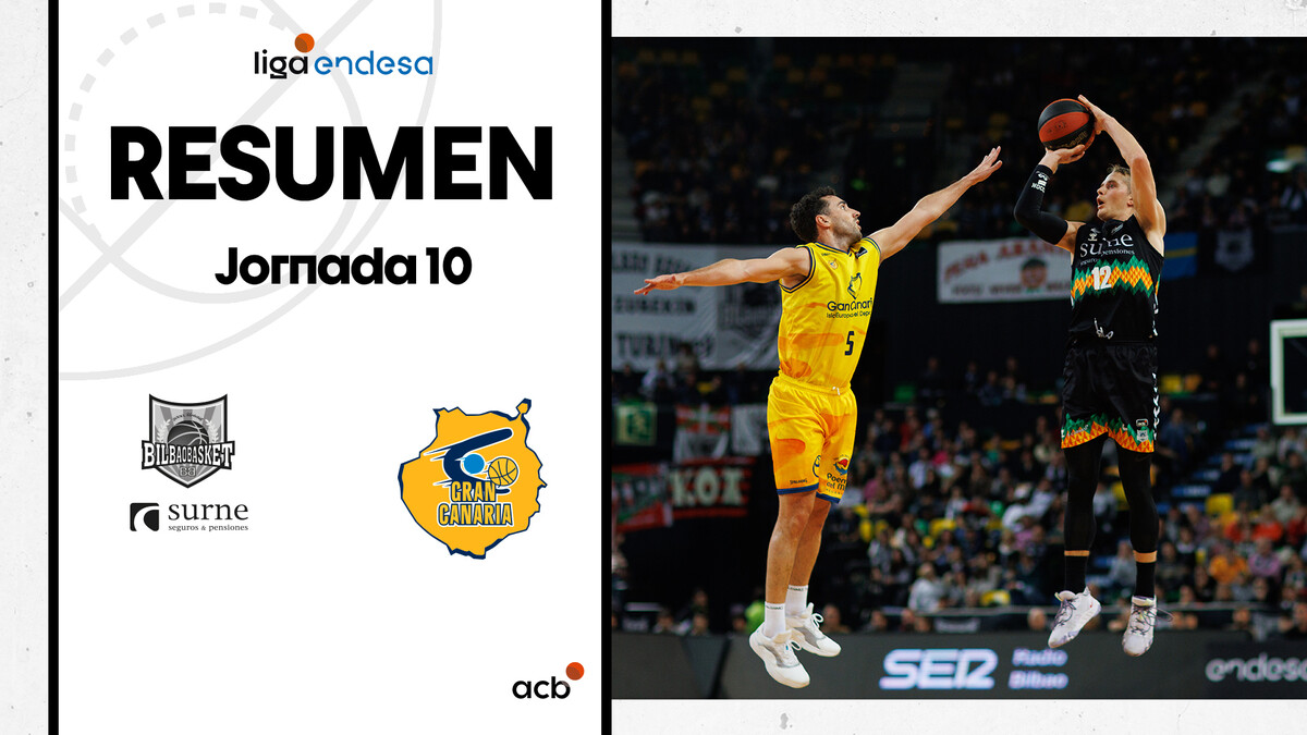 Resumen Surne Bilbao Basket 76 - Gran Canaria 72 (J10)