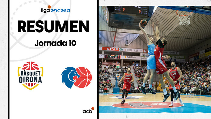 Resumen Bàsquet Girona 66 - Río Breogán 73 (J10(