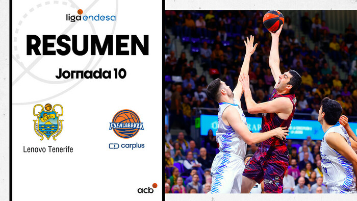 Resumen Lenovo Tenerife 97 - Carplus Fuenlabrada 72 (J10)