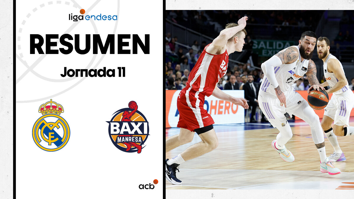 Resumen Real Madrid 103 - BAXI Manresa 89 (J11)