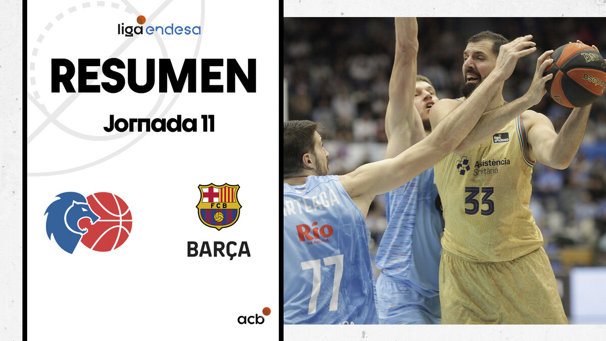 Resumen Río Breogán 74 - Barça 78 (J11)