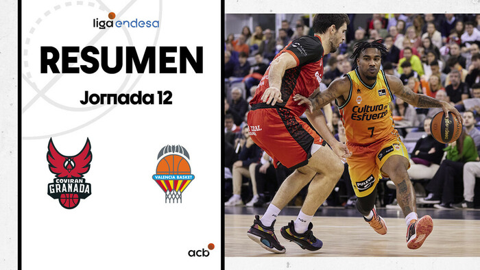 Resumen Coviran Granada 81 - Valencia Basket 110 (J12)