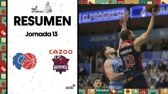 Resumen Río Breogán 77 - Cazoo Baskonia 86 (J13)