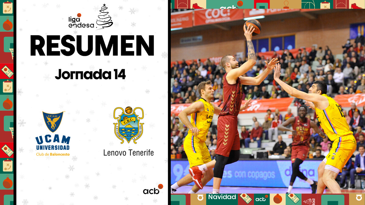 Resumen UCAM Murcia 85 - Lenovo Tenerife 64 (J14)