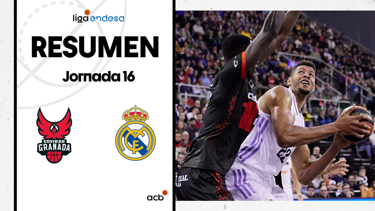 Resumen Coviran Granada 62 - Real Madrid 82 (J16)