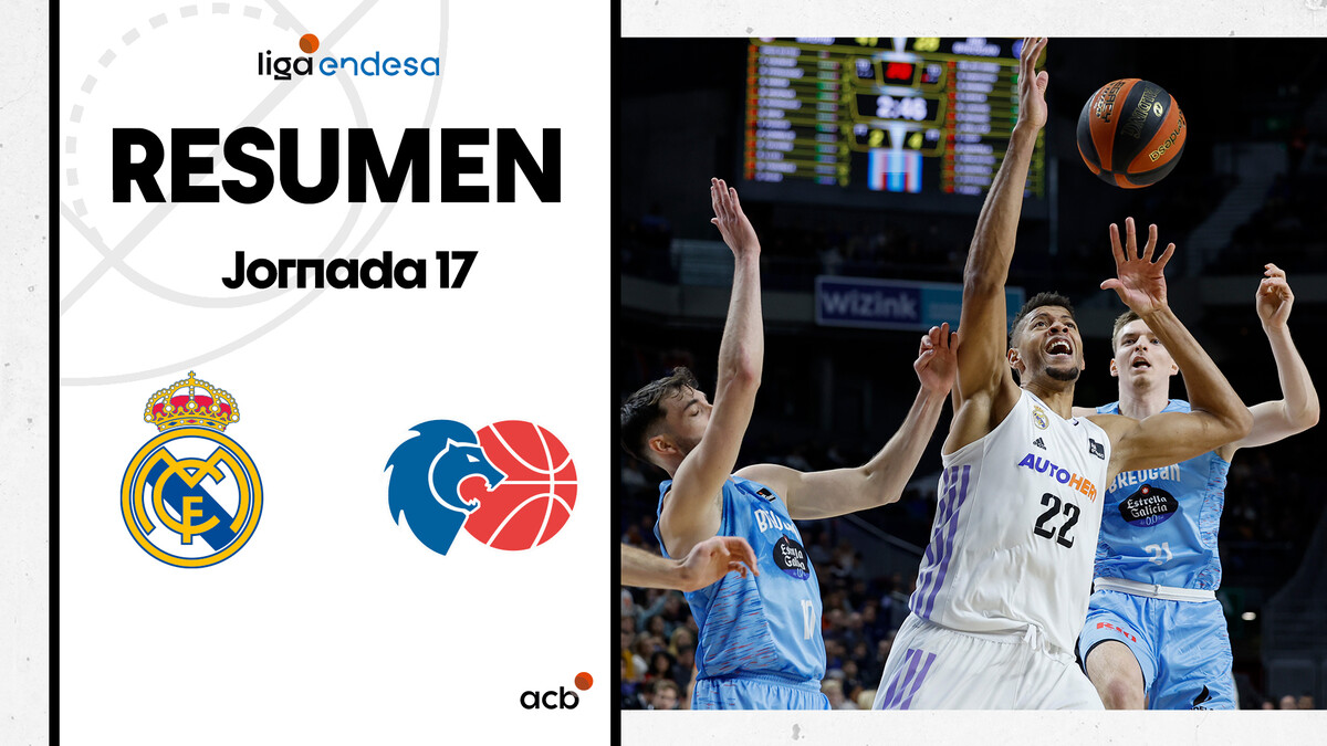 Resumen Real Madrid 91 - Río Breogán 73 (J17)