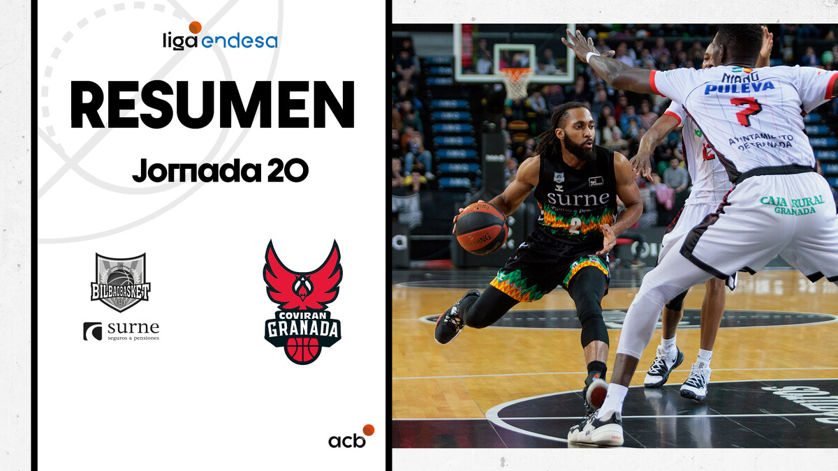 Resumen Surne Bilbao Basket 90 - Coviran Granada 73 (J20)