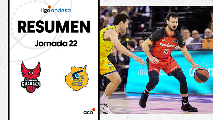 Resumen Coviran Granada 80 - Gran Canaria 66 (J22)