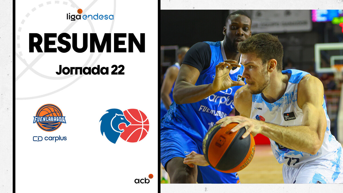 Resumen Carplus Fuenlabrada 73 - Río Breogán 92 (J22)