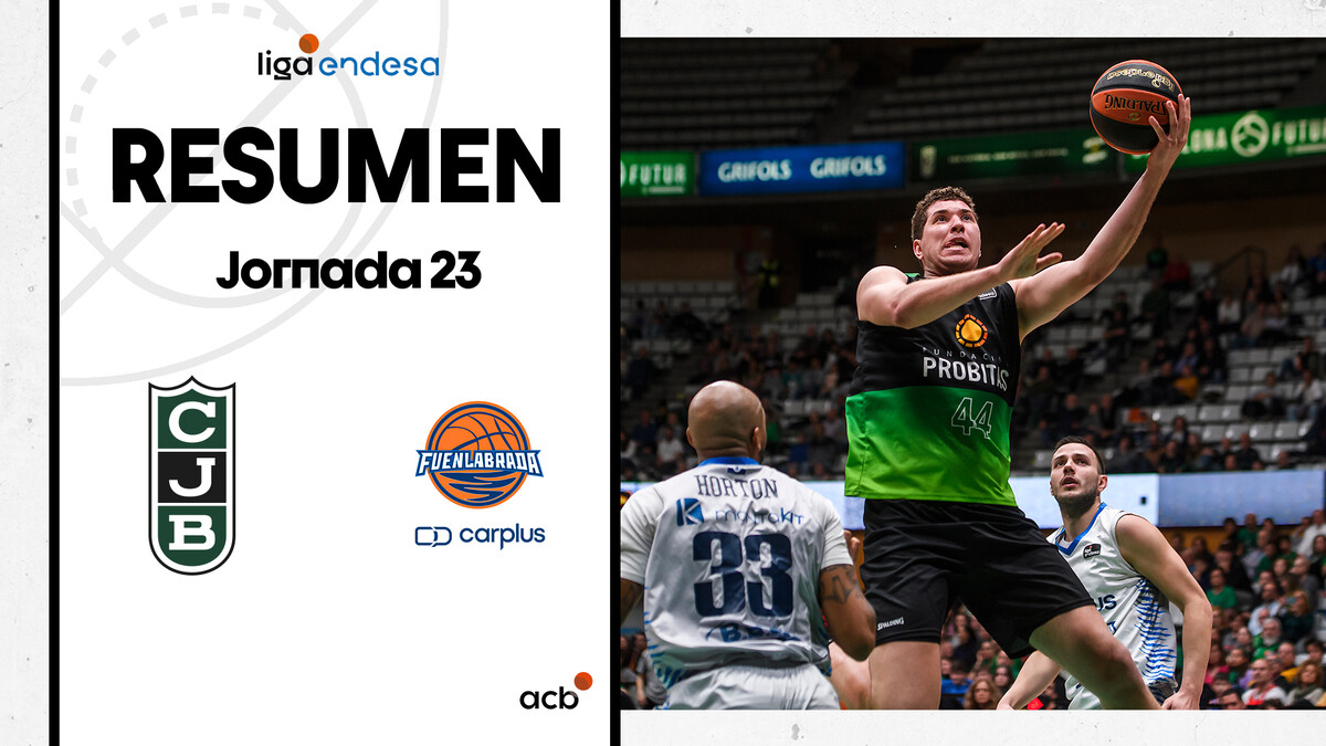 Resumen Joventut Badalona 103 - Carplus Fuenlabrada 86 (J23)