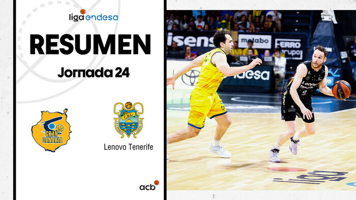 Resumen Lenovo Tenerife 81 - Gran Canaria 77 (J24)