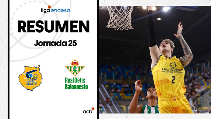 Gran Canaria 87 - Real Betis Baloncesto 71 (J25)