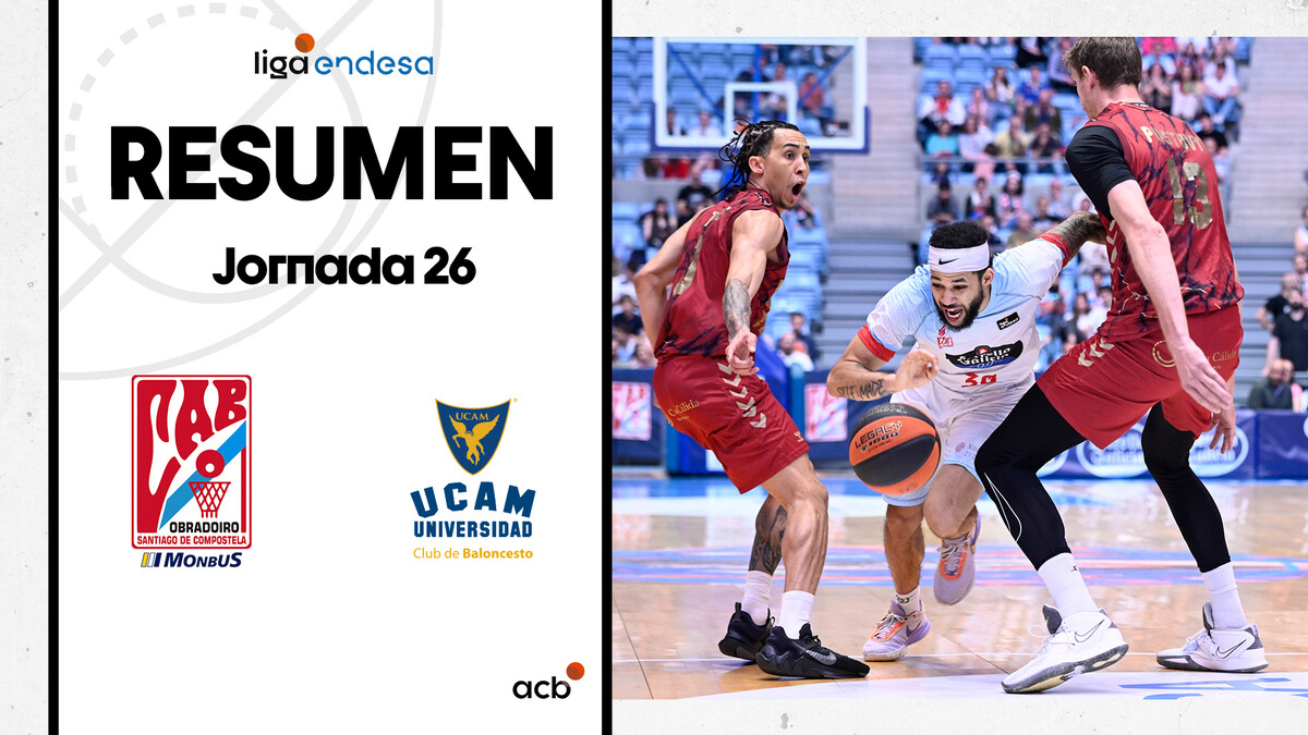 Resumen Monbus Obradoiro 81 - UCAM Murcia 79 (J26)