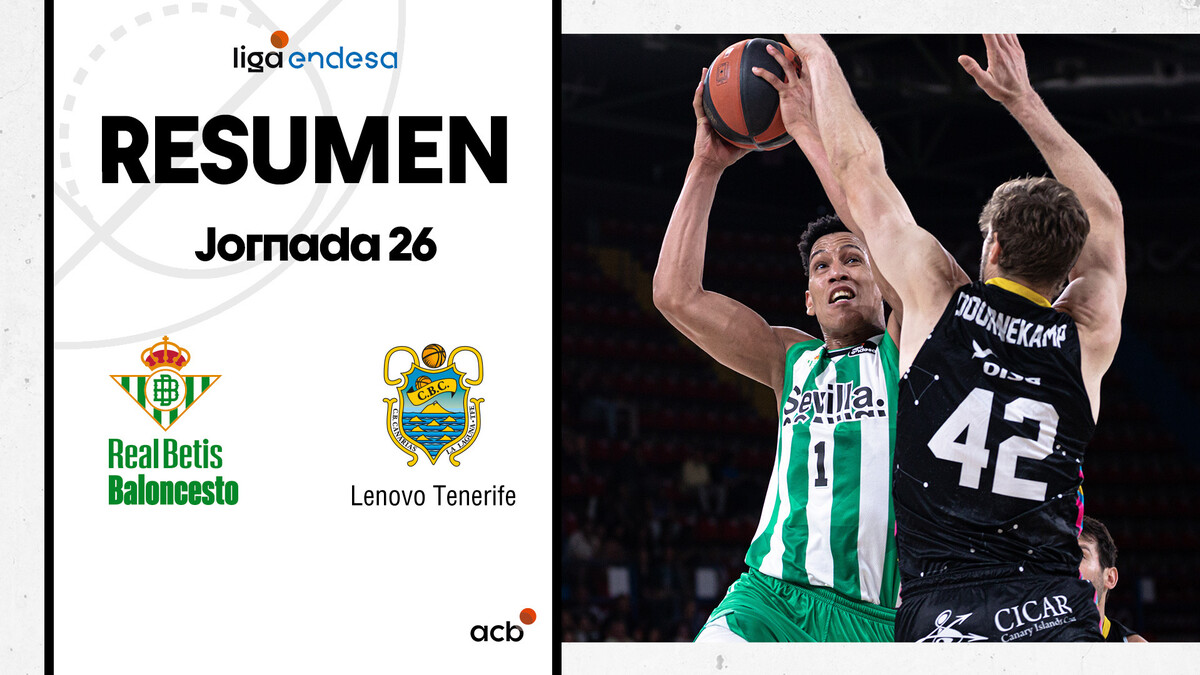 Resumen Real Betis Baloncesto 80 - Lenovo Tenerife 76 (J26)